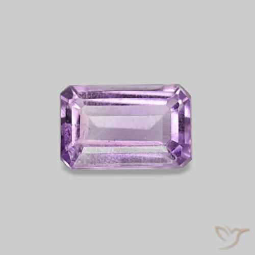 0.32 ct Violet Amethyst Gemstone, Amethyst Gem in Octagon Step Cut Shape for Sale.