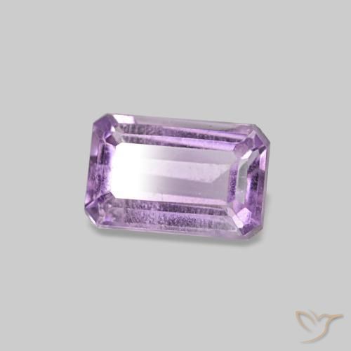 0.32 ct Violet Amethyst Stone, Natural Amethyst in Octagon Step Cut Shape for Sale