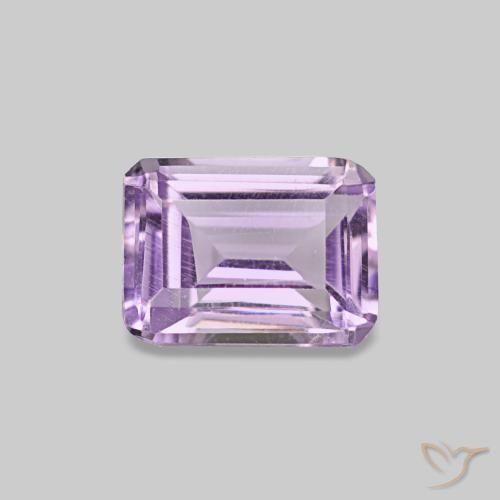 0.43 ct Violet Amethyst Gemstone, Amethyst Gem in Octagon Step Cut Shape for Sale.