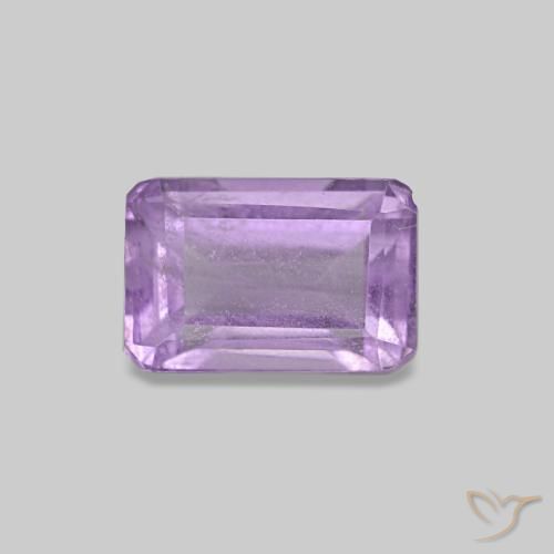 0.62ct Pinkish Violet Amethyst, Emerald Cut, VS