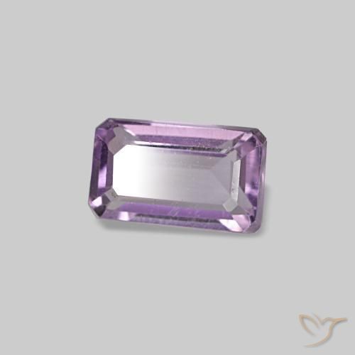 0.31 ct Violet Amethyst Stone, Natural Amethyst in Octagon Step Cut Shape for Sale