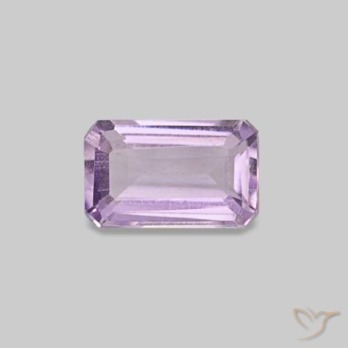 0.28 ct Violet Amethyst Gemstone, Amethyst Gem in Octagon Step Cut Shape for Sale.