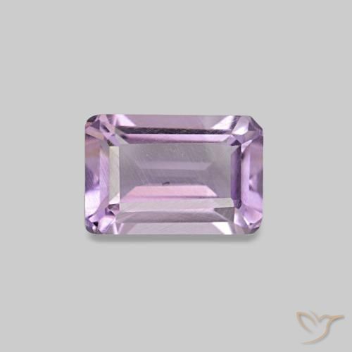 0.60ct Medium Violet Amethyst, Emerald Cut, VS