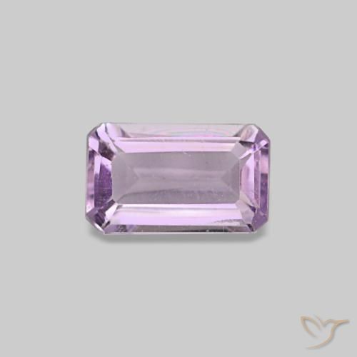 0.24 ct Violet Amethyst Gemstone, Amethyst Gem in Octagon Step Cut Shape for Sale.