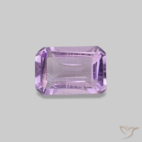 0.53ct Medium Violet Amethyst, Emerald Cut, VS