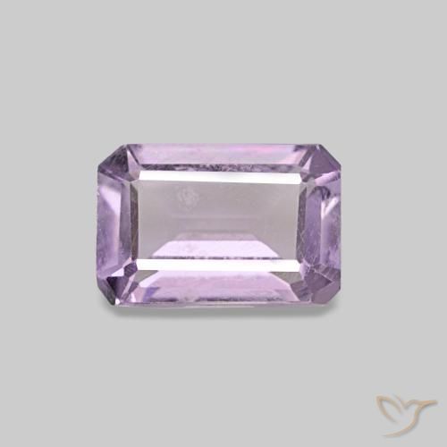 0.52 ct Violet Amethyst Gemstone, Amethyst Gem in Octagon Step Cut Shape for Sale.