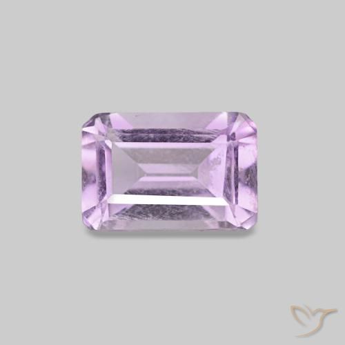 0.55ct Medium Violet Amethyst, Emerald Cut, VS