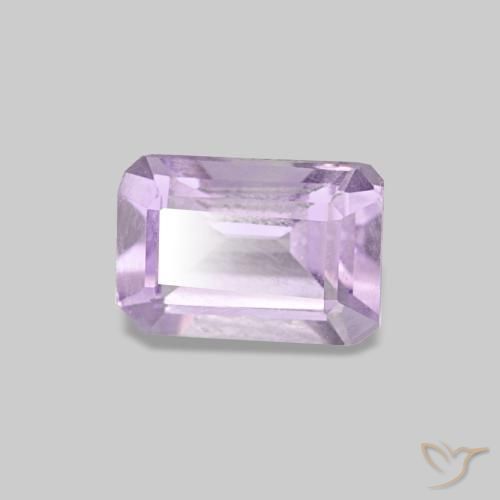 0.51 ct Violet Amethyst Stone, Natural Amethyst in Octagon Step Cut Shape for Sale