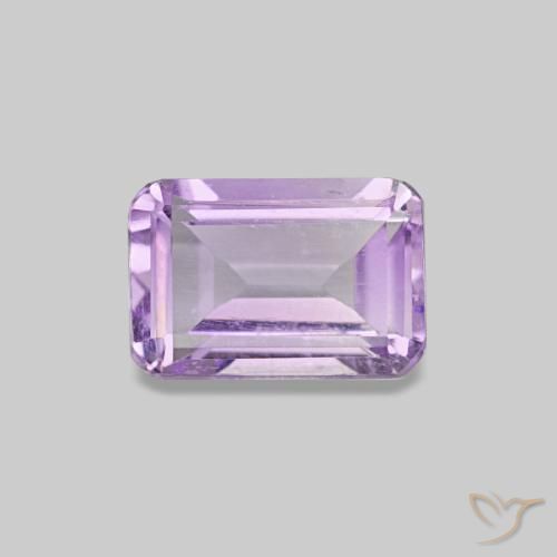 0.54Ct Medium Violet Amethyst, Emerald Cut, Vs