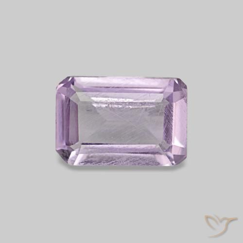 0.48 ct Violet Amethyst Gemstone, Amethyst Gem in Octagon Step Cut Shape for Sale.