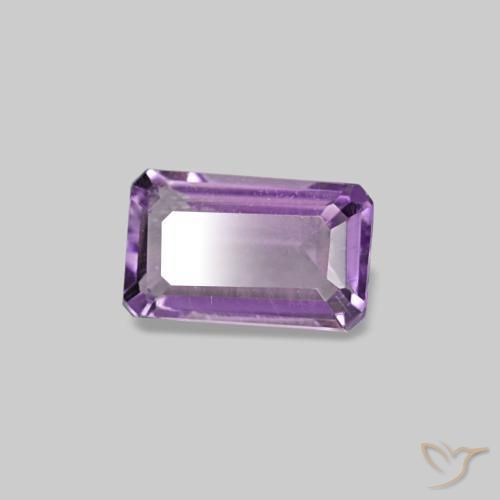 0.29 ct Violet Amethyst Stone, Natural Amethyst in Octagon Step Cut Shape for Sale