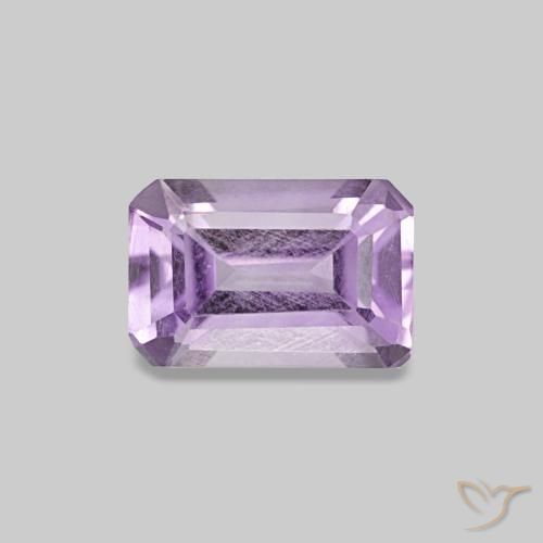 0.57ct Light Violet Amethyst, Emerald Cut, VS