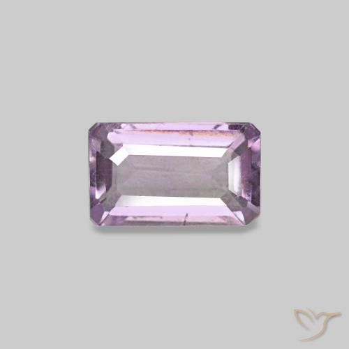 0.29 ct Violet Amethyst Gemstone, Amethyst Gem in Octagon Step Cut Shape for Sale.