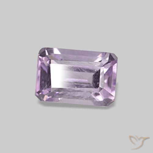 0.60 ct Violet Amethyst Stone, Natural Amethyst in Octagon Step Cut Shape for Sale