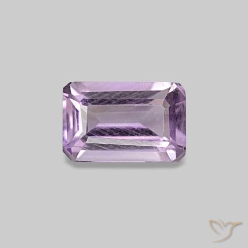0.51ct Medium Light-Violet Amethyst, Emerald Cut, VS