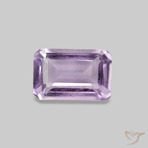 0.52ct Medium Light-Violet Amethyst, Emerald Cut, VS