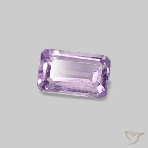 0.30 ct Violet Amethyst Stone, Natural Amethyst in Octagon Step Cut Shape for Sale