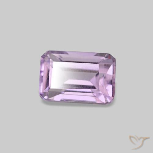 0.62 ct Violet Amethyst Stone, Natural Amethyst in Octagon Step Cut Shape for Sale