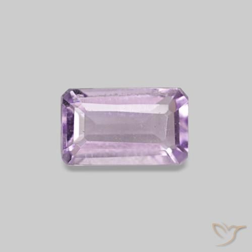 0.28 ct Violet Amethyst Gemstone, Amethyst Gem in Octagon Step Cut Shape for Sale.