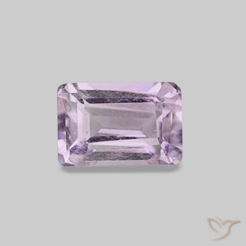 0.66 ct Violet Amethyst Gemstone, Amethyst Gem in Octagon Step Cut Shape for Sale.