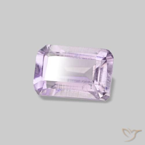 0.51 ct Violet Amethyst Stone, Natural Amethyst in Octagon Step Cut Shape for Sale
