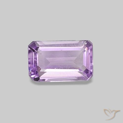 0.32 ct Violet Amethyst Gemstone, Amethyst Gem in Octagon Step Cut Shape for Sale.
