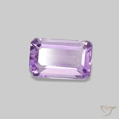 0.32 ct Violet Amethyst Stone, Natural Amethyst in Octagon Step Cut Shape for Sale