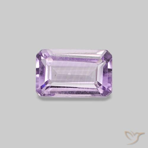 0.28 ct Violet Amethyst Gemstone, Amethyst Gem in Octagon Step Cut Shape for Sale.