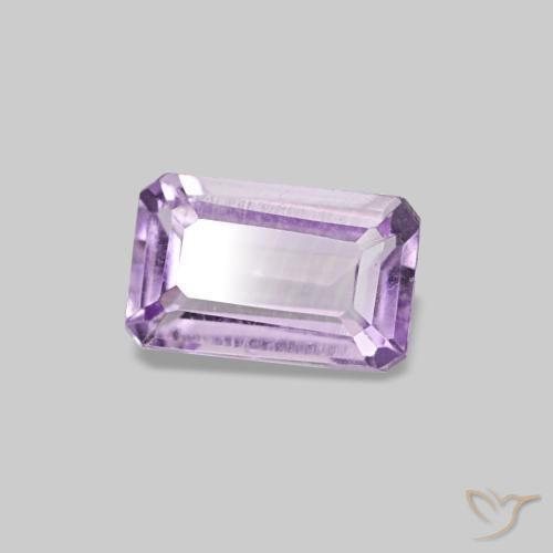 0.28 ct Violet Amethyst Stone, Natural Amethyst in Octagon Step Cut Shape for Sale