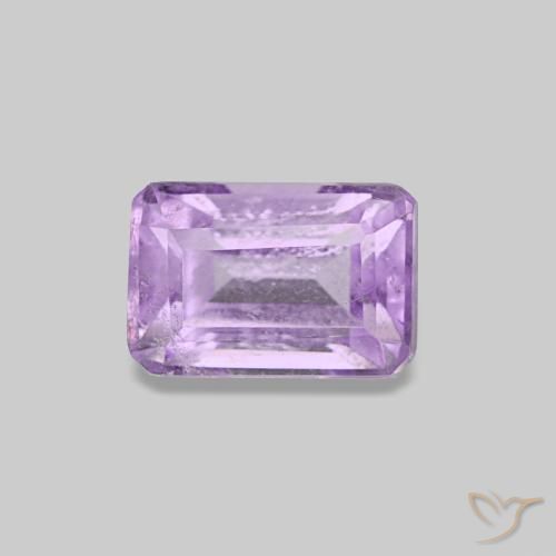 0.62ct Light Violet Amethyst, Emerald Cut, VS-SI