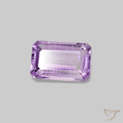 0.33 ct Violet Amethyst Stone, Natural Amethyst in Octagon Step Cut Shape for Sale