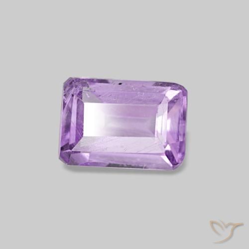 0.52 ct Violet Amethyst Stone, Natural Amethyst in Octagon Step Cut Shape for Sale