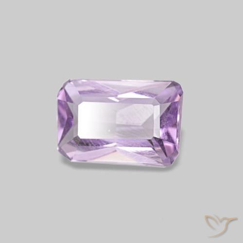 0.42 ct Violet Amethyst Stone, Natural Amethyst in Octagon / Scissor Cut Shape for Sale