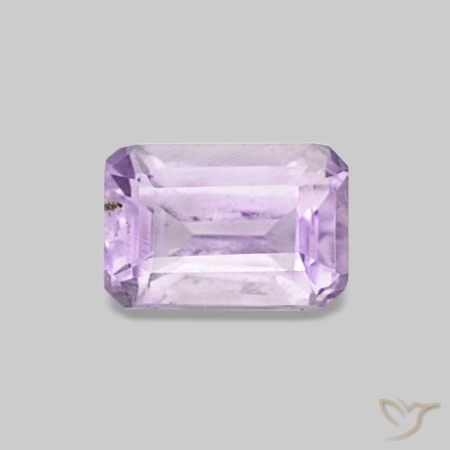 0.60 ct Violet Amethyst Gemstone, Amethyst Gem in Octagon Step Cut Shape for Sale.