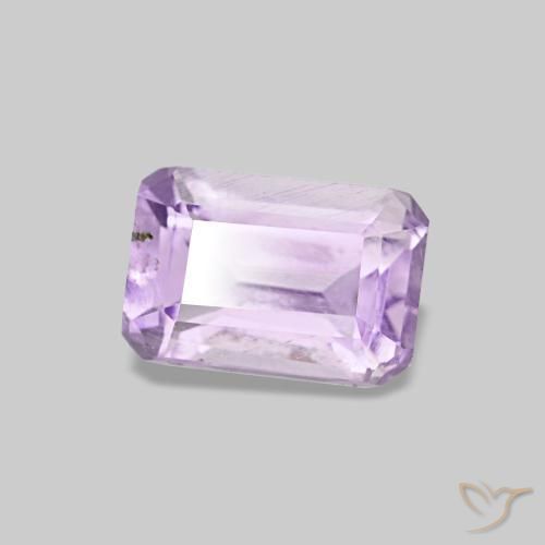0.60 ct Violet Amethyst Stone, Natural Amethyst in Octagon Step Cut Shape for Sale