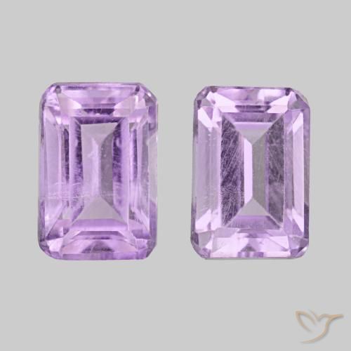 1.22ctw Pinkish Violet Amethyst, Emerald Cut, VS