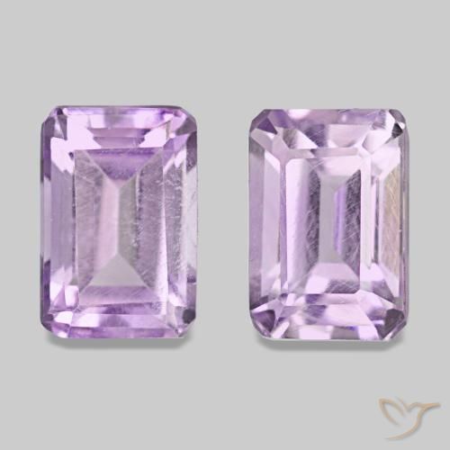 1.30ctw Medium Violet Amethyst, Emerald Cut, VS