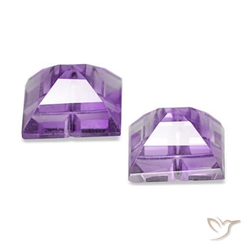 Amethyst Gemstone in 5 x 5 mm (calibrated) Size for Sale, Amethyst Stone in Vivid Violet Color