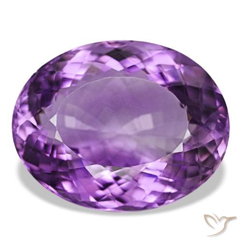 34.64ct Medium Violet Amethyst, Oval, VVS-VS