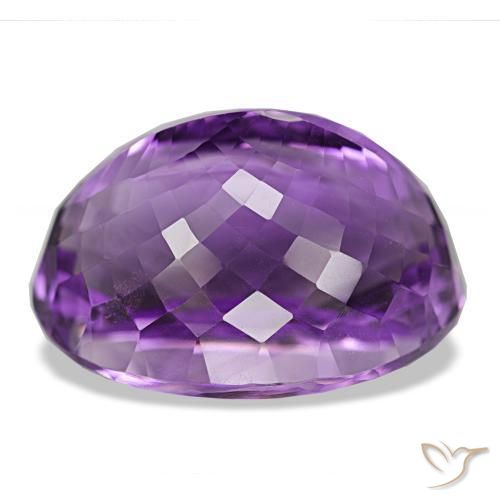 Amethyst Gemstone in 25.4 x 19.1 mm Size for Sale, Amethyst Stone in Deep Violet Color