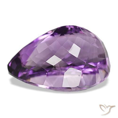 Amethyst Gemstone in 23.9 x 17.7 mm Size for Sale, Amethyst Stone in Medium Violet Color
