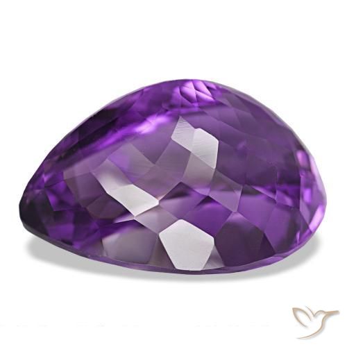 Amethyst Gemstone in 23.5 x 17.5 mm Size for Sale, Amethyst Stone in Medium Violet Color