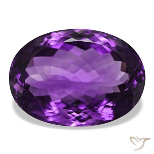 34.51ct Deep Violet Amethyst, Oval, VVS