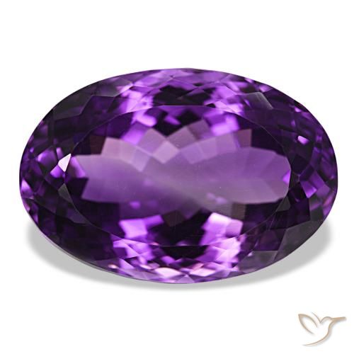 31.06ct Medium Dark-Violet Amethyst, Oval, VVS-VS