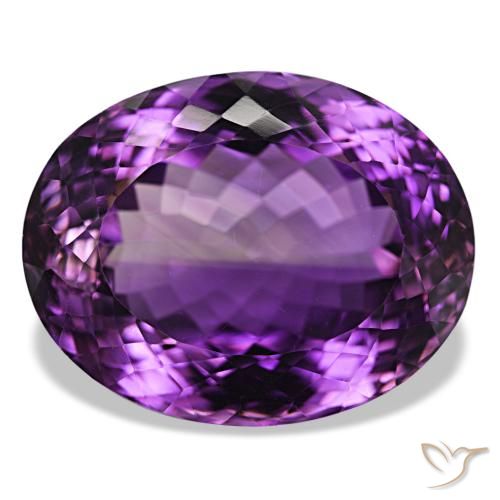 45.25ct Medium Violet Amethyst, Oval, IF