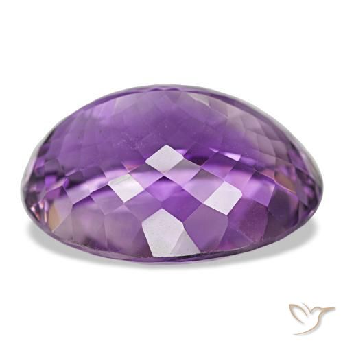 Amethyst Gemstone in 25.4 x 19.6 mm Size for Sale, Amethyst Stone in Purplish Violet Color
