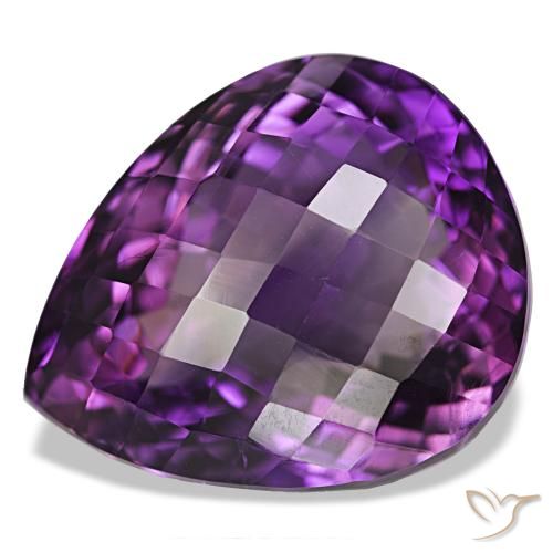44.74ct Medium Violet Amethyst, Pear Shape, VVS