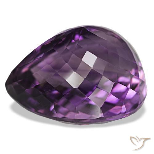 Amethyst Gemstone in 24 x 19.7 mm Size for Sale, Amethyst Stone in Medium Violet Color