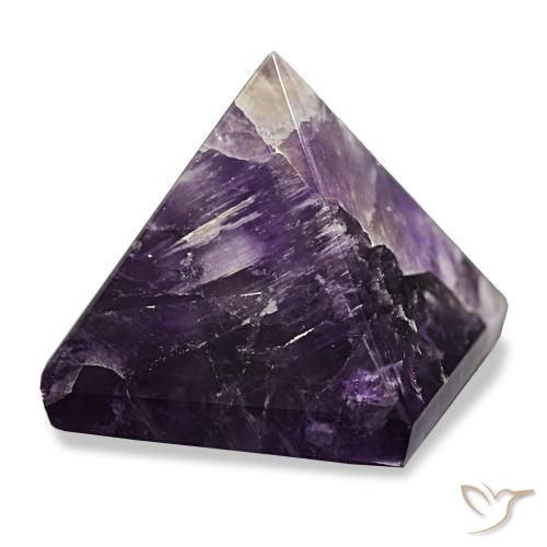 109.54 ct Violet Amethyst Stone, Natural Amethyst in Pyramid Cabochon Shape for Sale