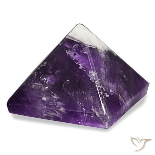 85.83 ct Violet Amethyst Stone, Natural Amethyst in Pyramid Cabochon Shape for Sale